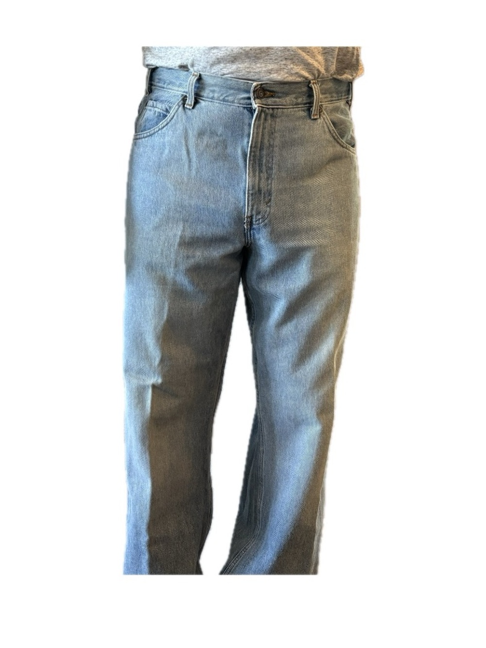 Vintage Y2K Gap Loose Fit Jeans Light Wash 100% Cotton Denim Mens 36x32